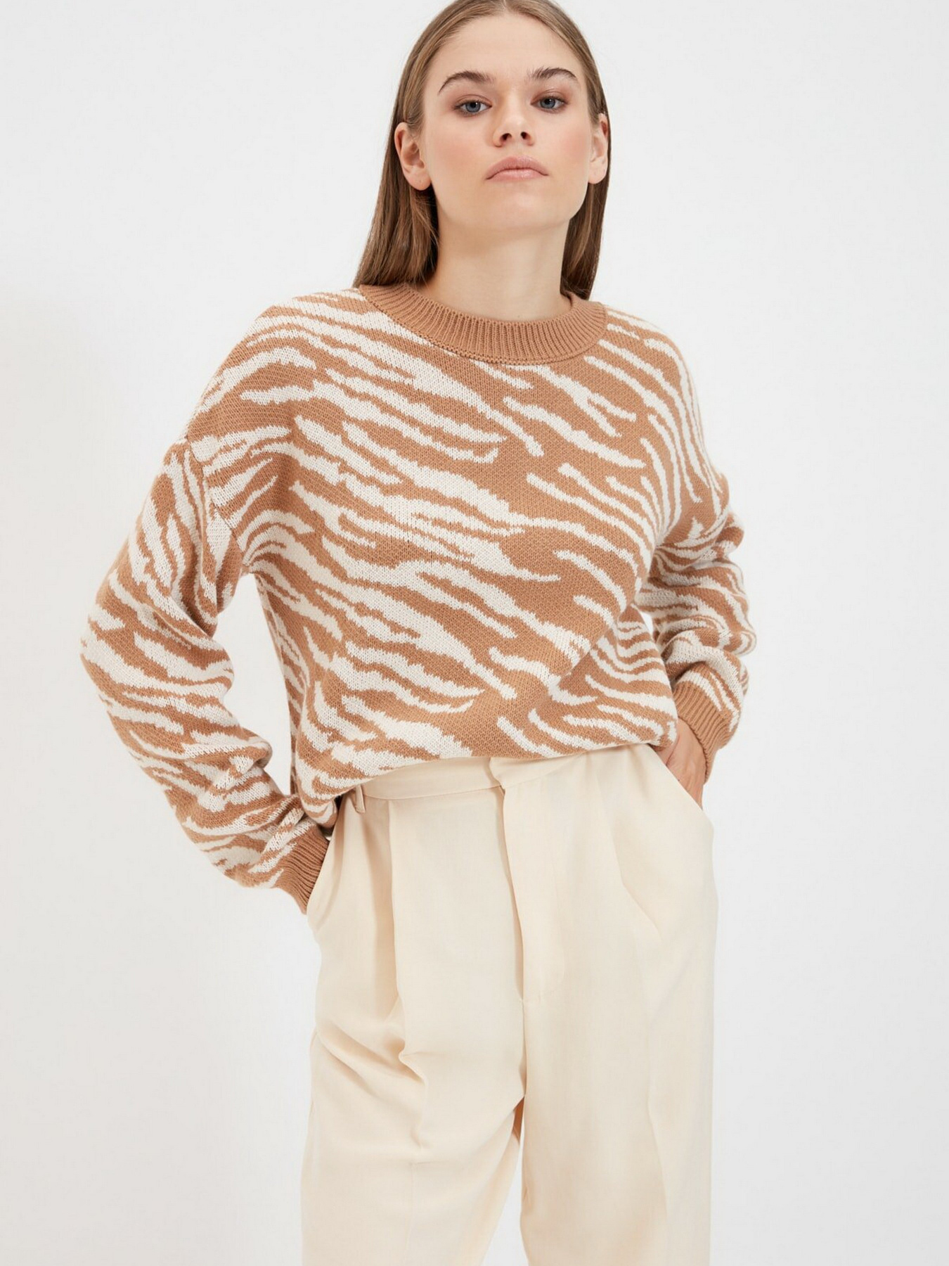 Джемпер Trendyol модель TWOAW22KZ0499/Camel Фото