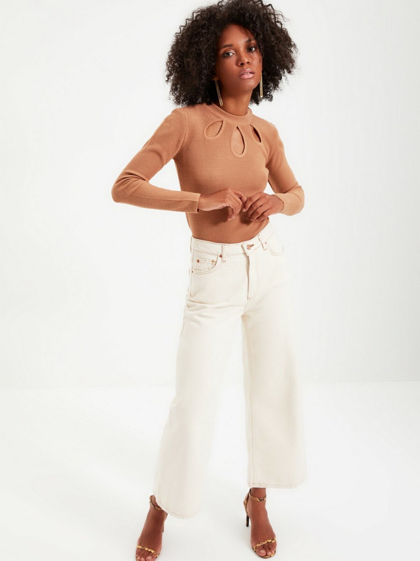 Джемпер Trendyol модель TWOAW22KZ0501/Camel Фото