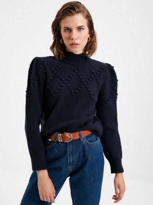 Свитер Trendyol модель TWOAW22KZ0506/Lacivert Фото