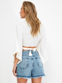 Шорти Trendyol модель TBESS21SR0670/Indigo Шорти Trendyol модель TBESS21SR0670/Indigo Фото