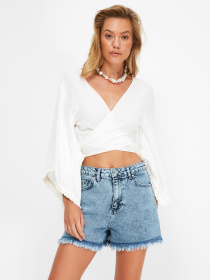 Шорти Trendyol модель TBESS21SR0670/Indigo Шорти Trendyol модель TBESS21SR0670/Indigo Фото