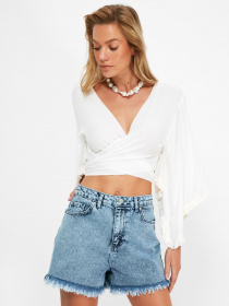 Шорти Trendyol модель TBESS21SR0670/Indigo Шорти Trendyol модель TBESS21SR0670/Indigo Фото