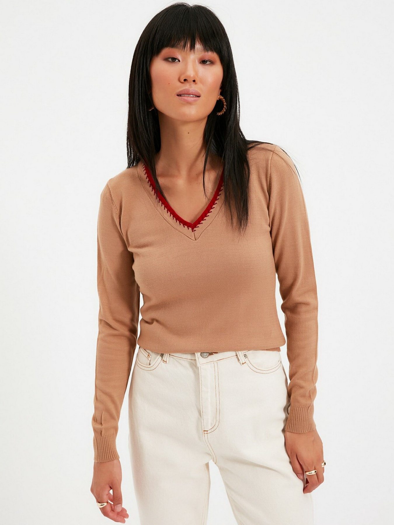 Джемпер Trendyol модель TWOAW22KZ0541/Camel Фото