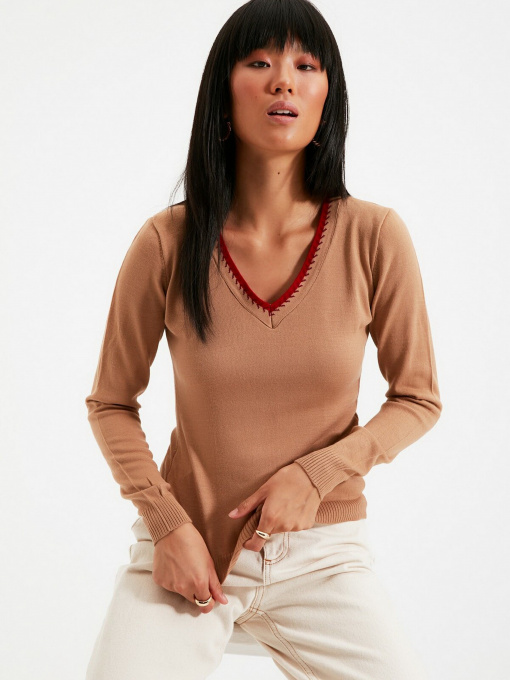 Джемпер Trendyol модель TWOAW22KZ0541/Camel Фото