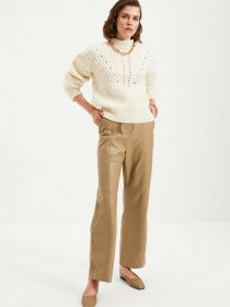 Джемпер Trendyol модель TWOAW22KZ0674/Ekru Джемпер Trendyol модель TWOAW22KZ0674/Ekru Фото