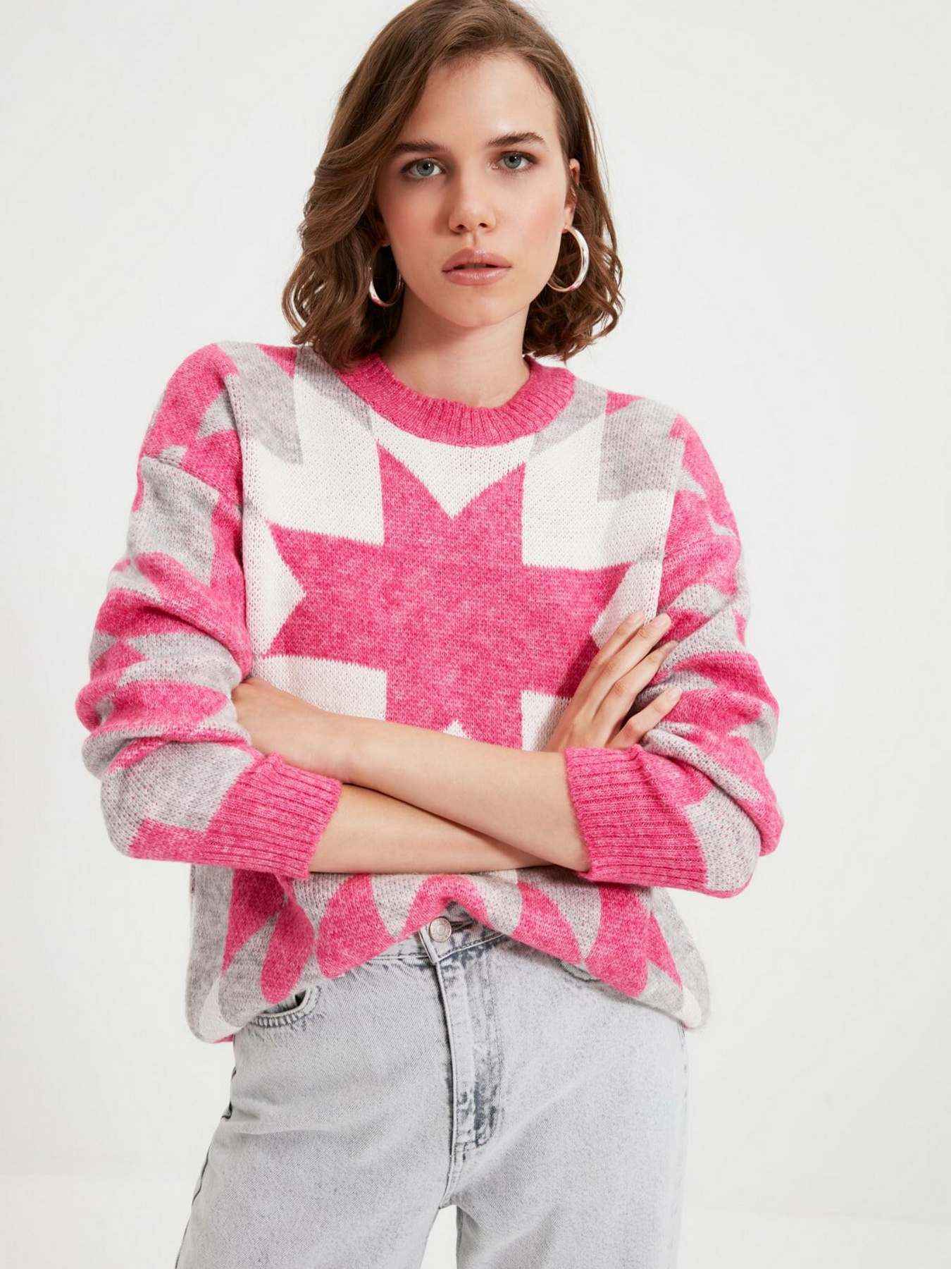 Джемпер Trendyol модель TWOAW22KZ0681/Pembe Фото