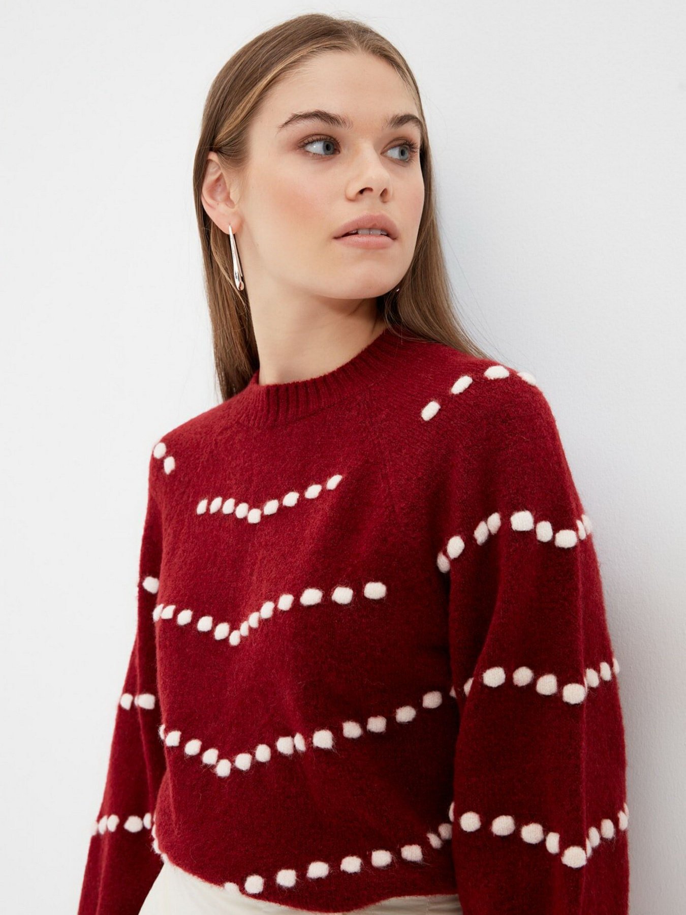 Джемпер Trendyol модель TWOAW22KZ0707/Bordo Фото