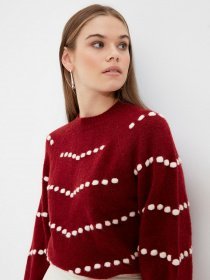 Джемпер Trendyol модель TWOAW22KZ0707/Bordo Фото