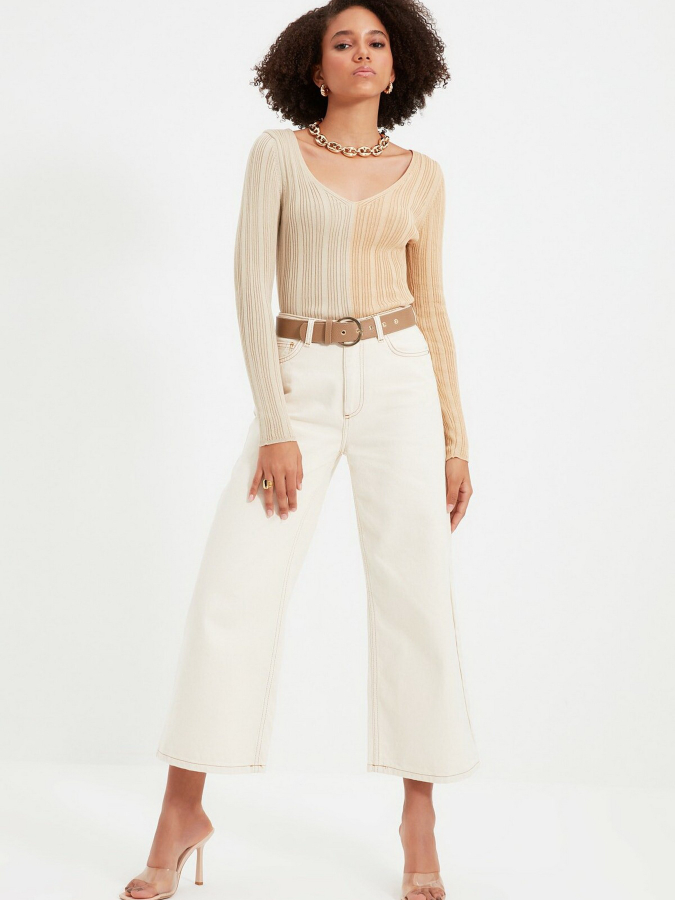 Джемпер Trendyol модель TWOAW22KZ0719/Ekru Фото