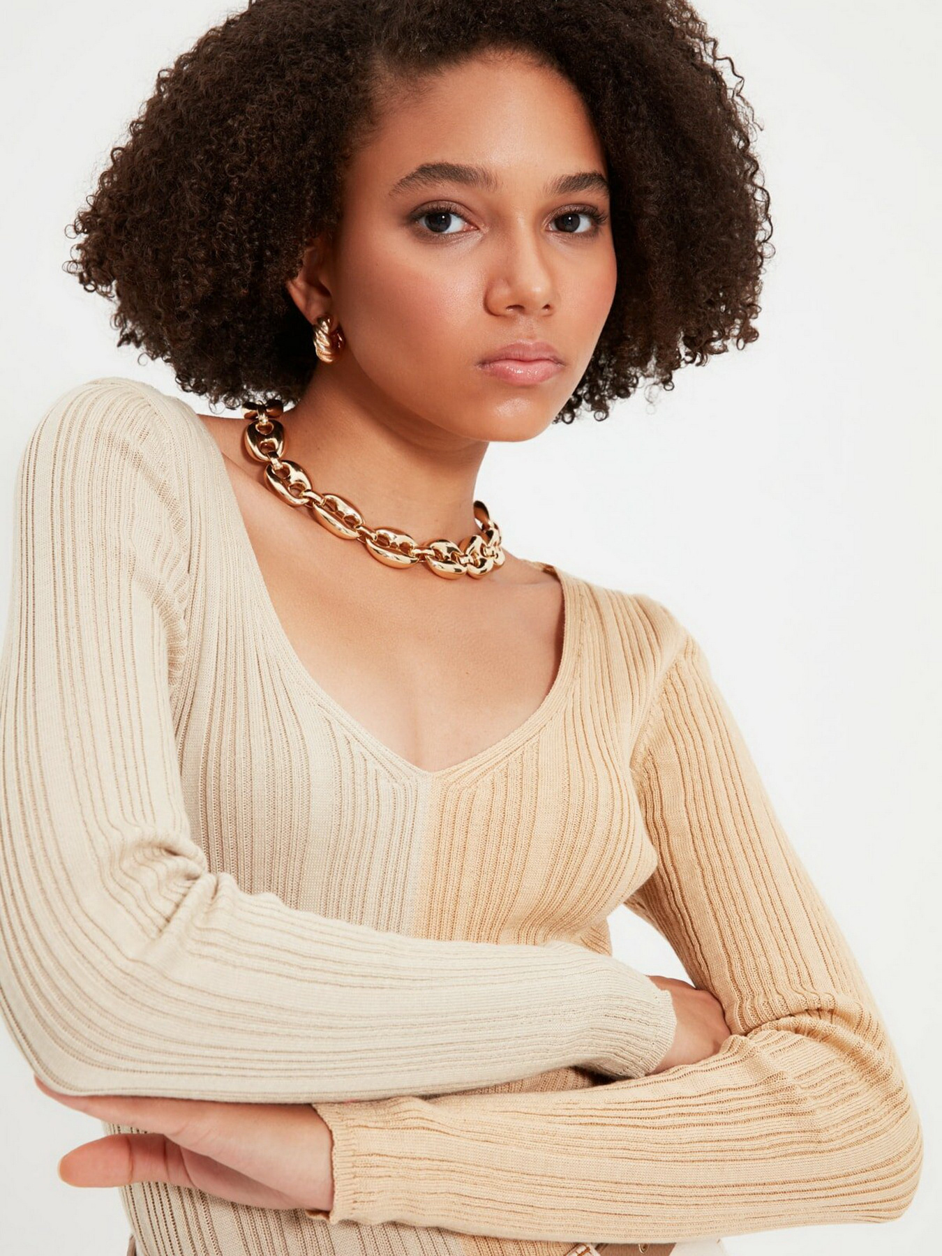 Джемпер Trendyol модель TWOAW22KZ0719/Ekru Фото