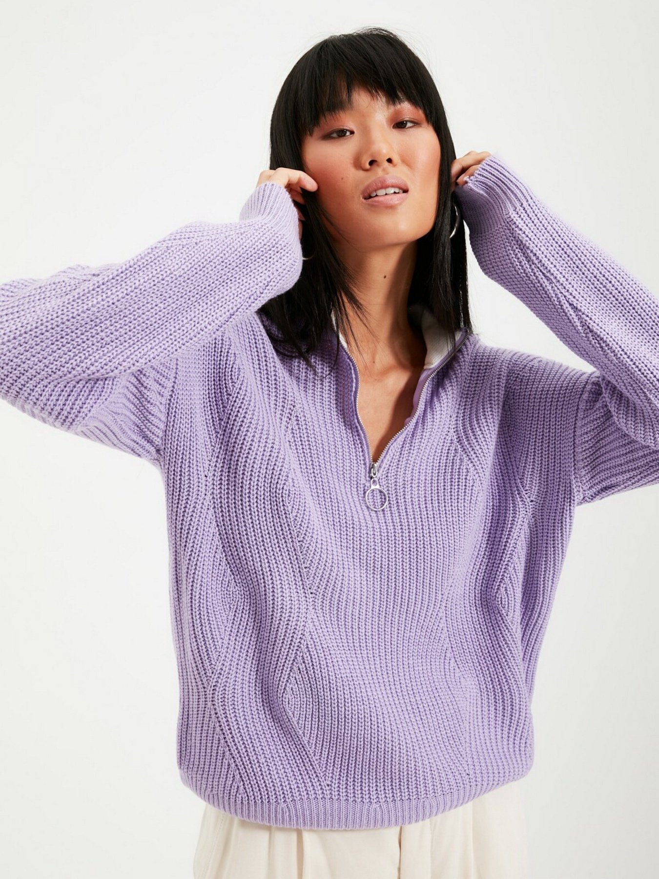 Джемпер Trendyol модель TWOAW22KZ0756/Lila Фото