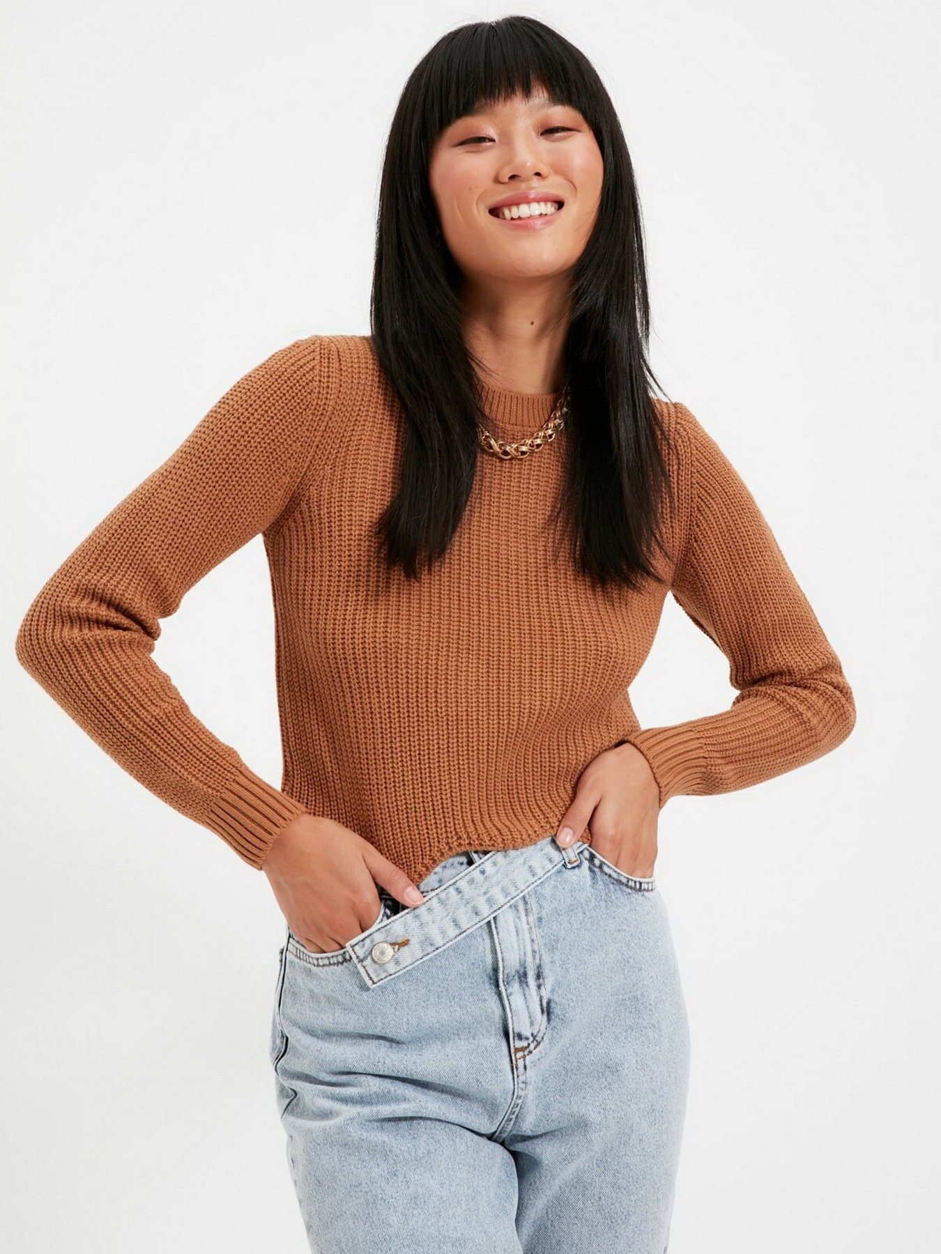 Джемпер Trendyol модель TWOAW22KZ0882/Camel Фото