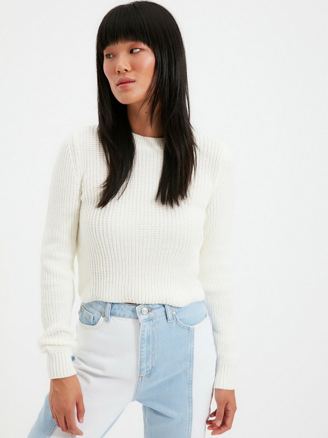 Джемпер Trendyol модель TWOAW22KZ0882/Ekru Фото