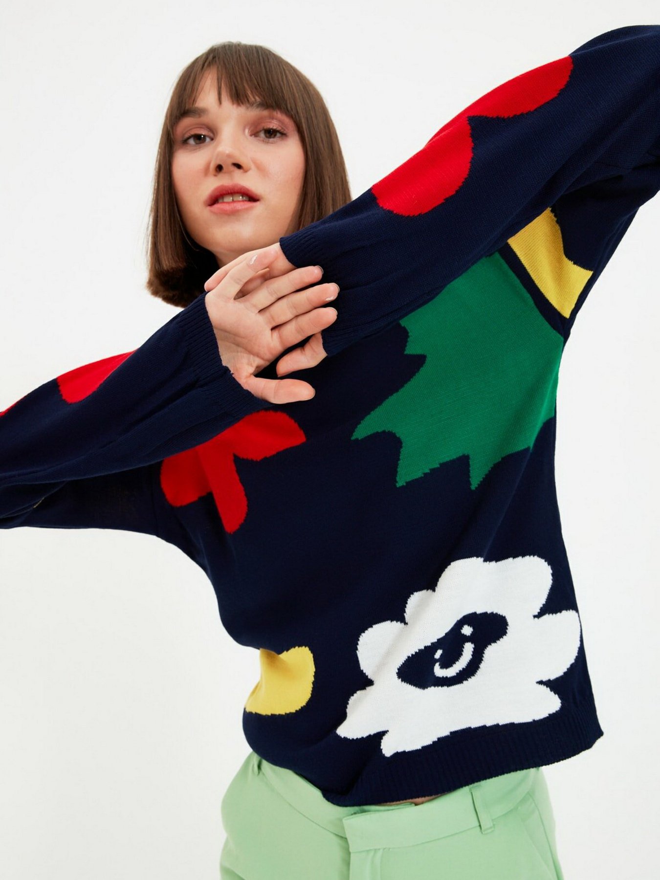 Джемпер Trendyol модель TWOAW22KZ0908/Lacivert Фото