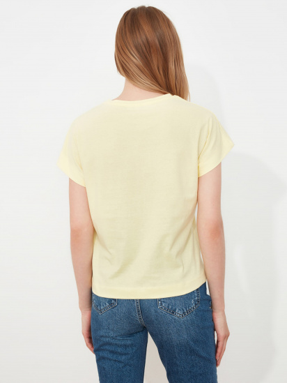 Футболка Trendyol модель TWOSS21TS1721/Sarı — фото 3 - INTERTOP