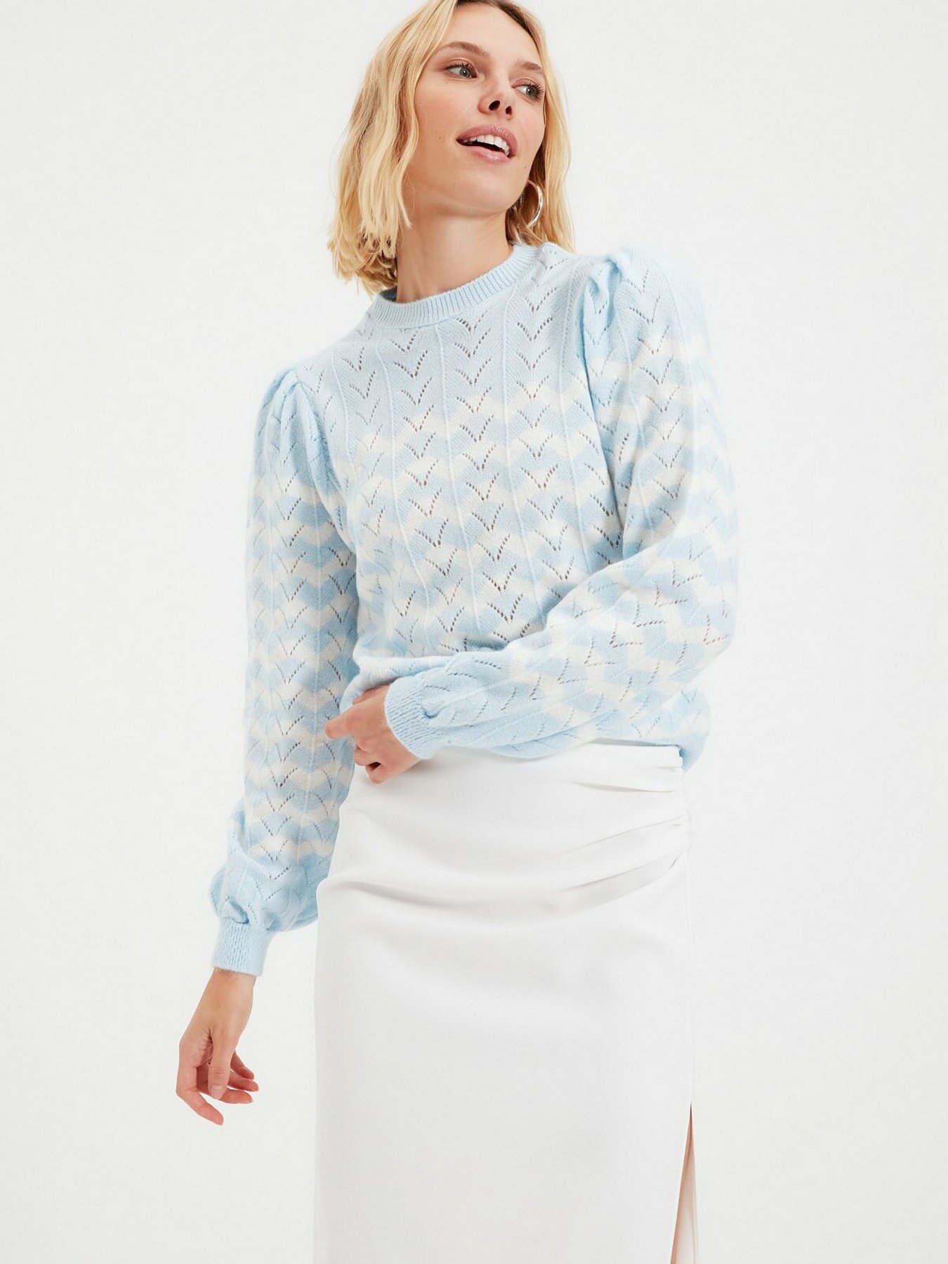 Джемпер Trendyol модель TWOAW22KZ0914/Acik Mavi Фото