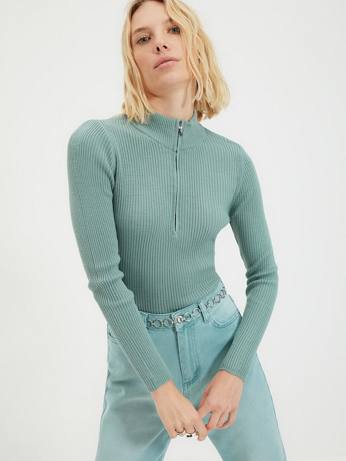 Джемпер Trendyol модель TWOAW22KZ0974/Mint Фото