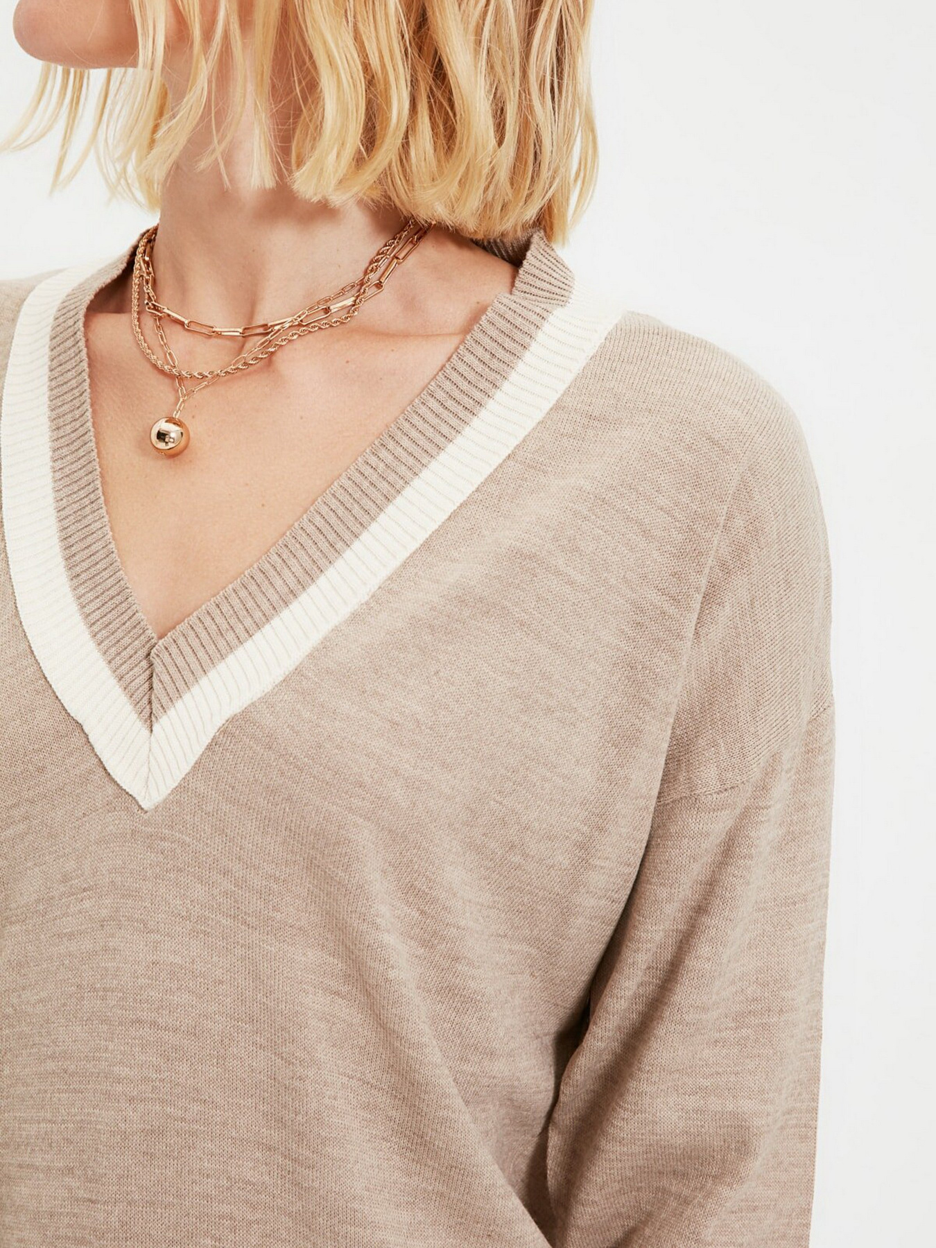 Джемпер Trendyol модель TWOAW22KZ0975/Bej Фото