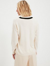 Джемпер Trendyol модель TWOAW22KZ0975/Ekru Джемпер Trendyol модель TWOAW22KZ0975/Ekru Фото