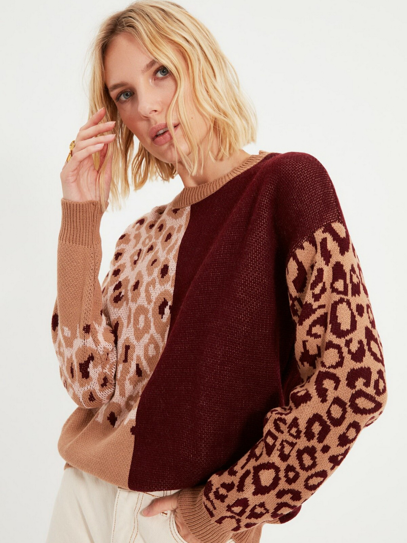 Джемпер Trendyol модель TWOAW22KZ1011/Camel Фото