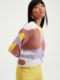 Джемпер Trendyol модель TWOAW22KZ1096/Ekru Джемпер Trendyol модель TWOAW22KZ1096/Ekru Фото