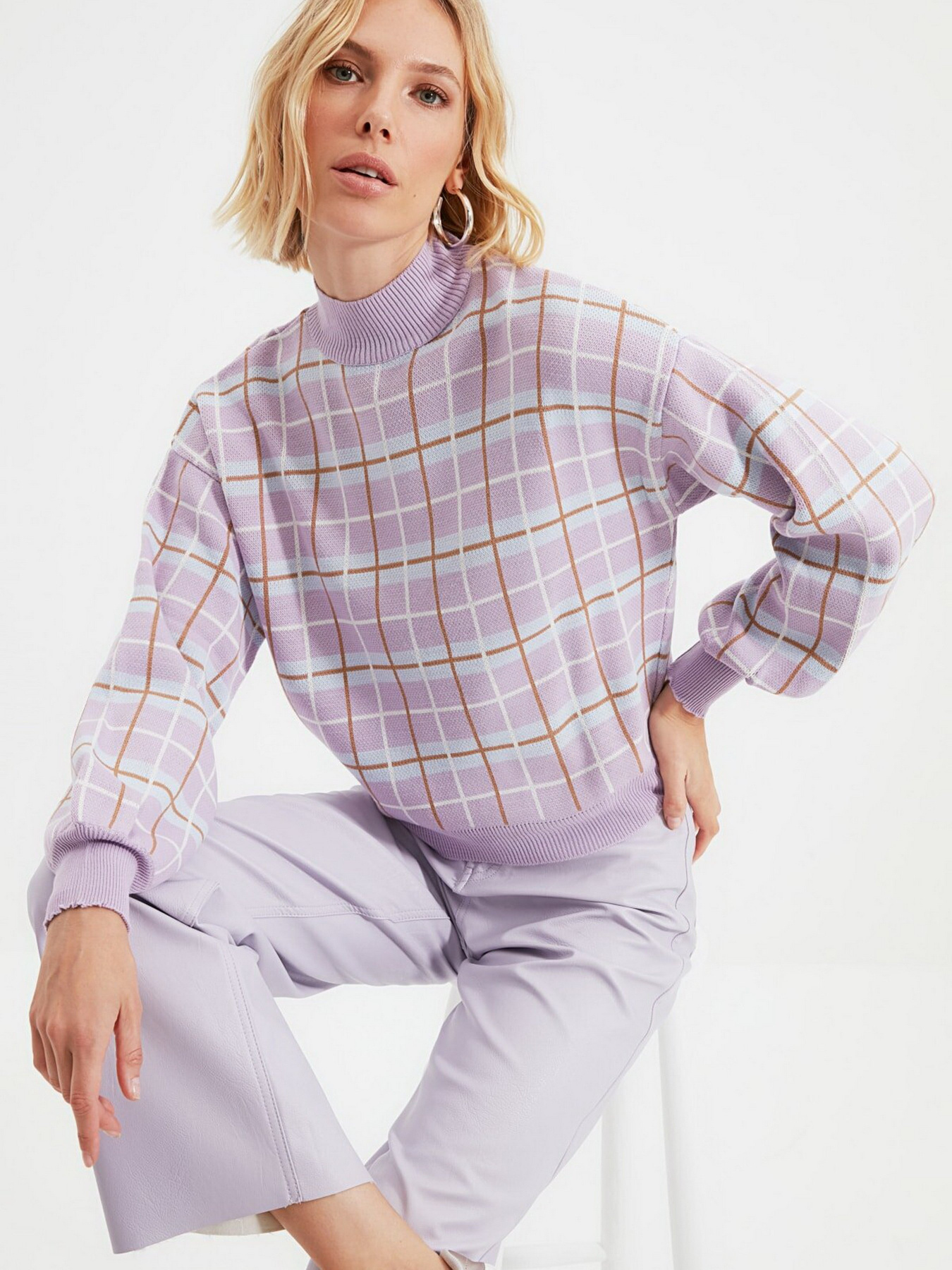 Джемпер Trendyol модель TWOAW22KZ1122/Lila Фото