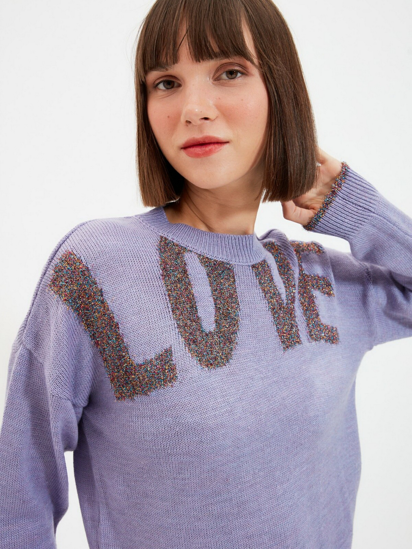 Джемпер Trendyol модель TWOAW22KZ1166/Lila Фото