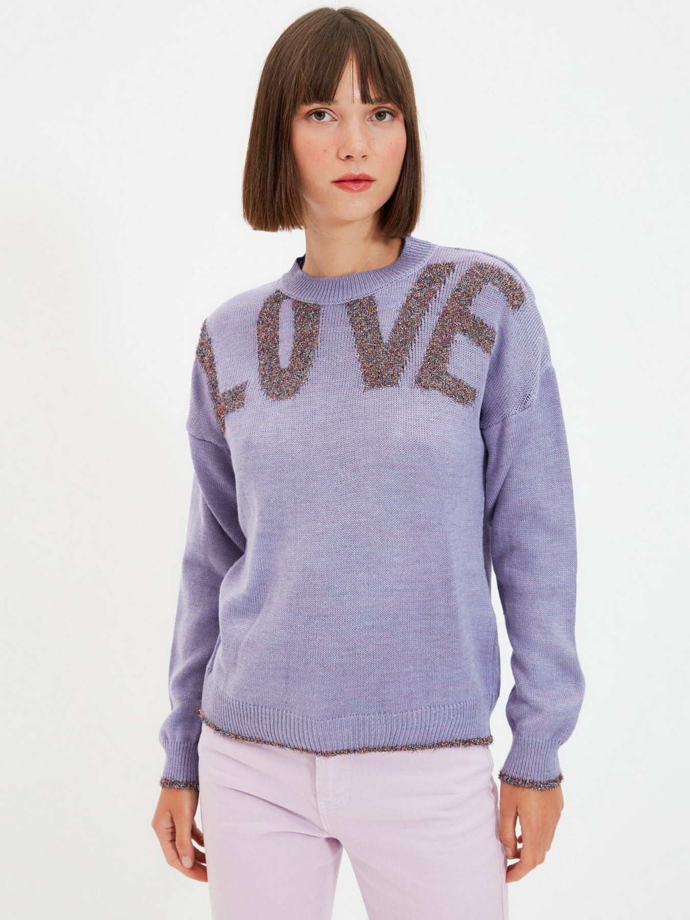 Джемпер Trendyol модель TWOAW22KZ1166/Lila Фото