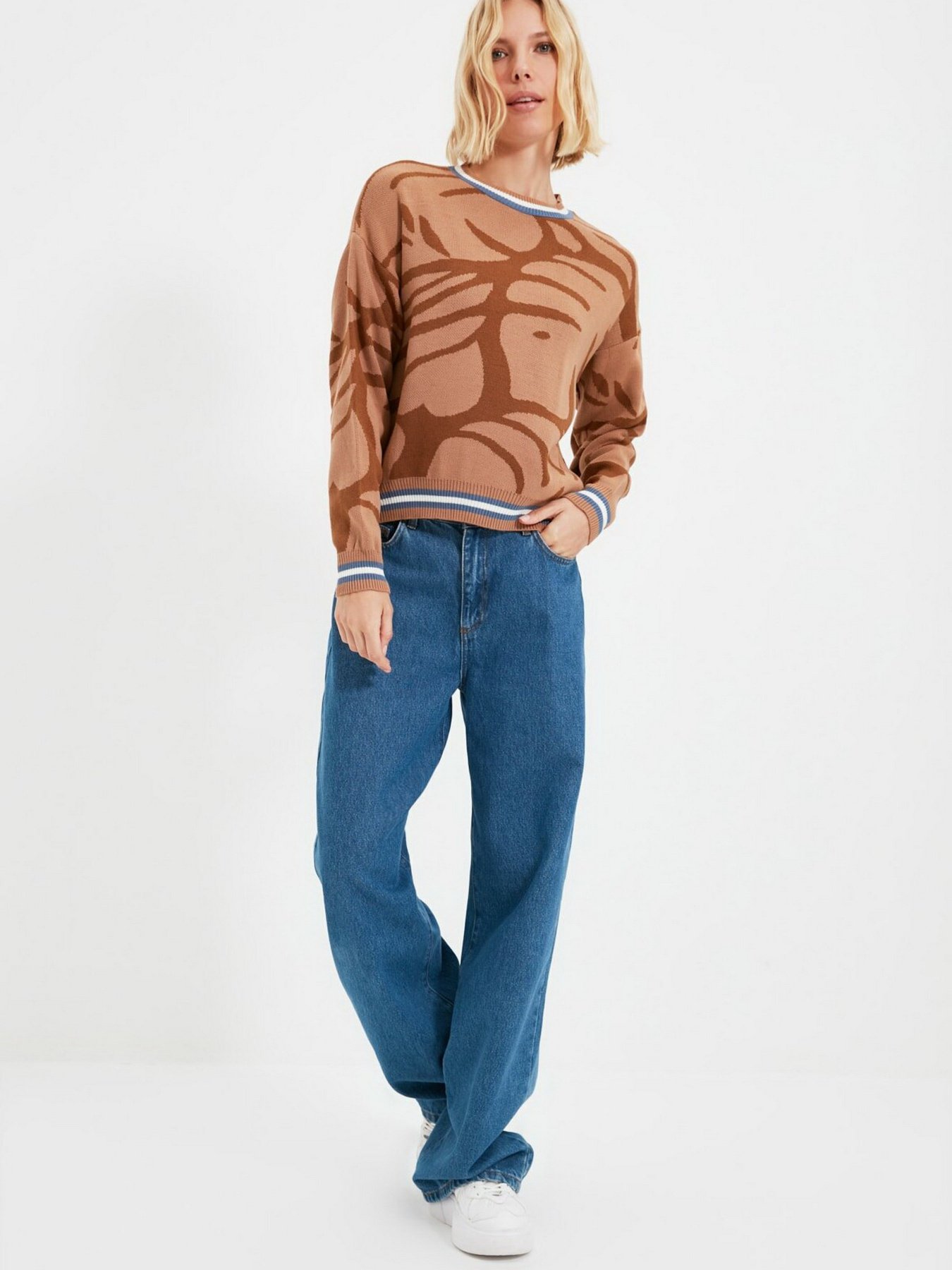 Джемпер Trendyol модель TWOAW22KZ1212/Camel Джемпер Trendyol модель TWOAW22KZ1212/Camel Фото