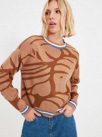 Джемпер Trendyol модель TWOAW22KZ1212/Camel Джемпер Trendyol модель TWOAW22KZ1212/Camel Фото