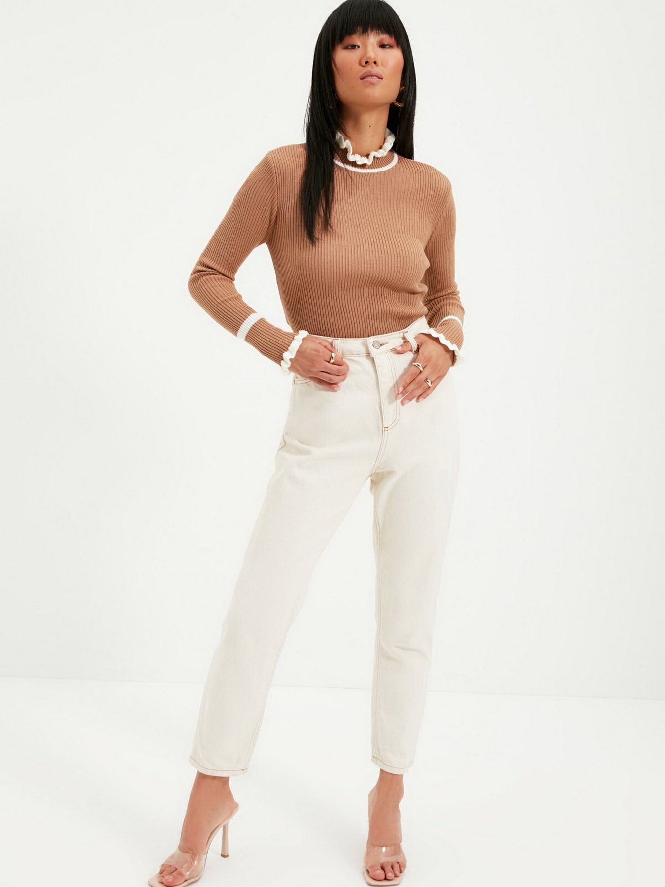 Джемпер Trendyol модель TWOAW22KZ1250/Camel Джемпер Trendyol модель TWOAW22KZ1250/Camel Фото