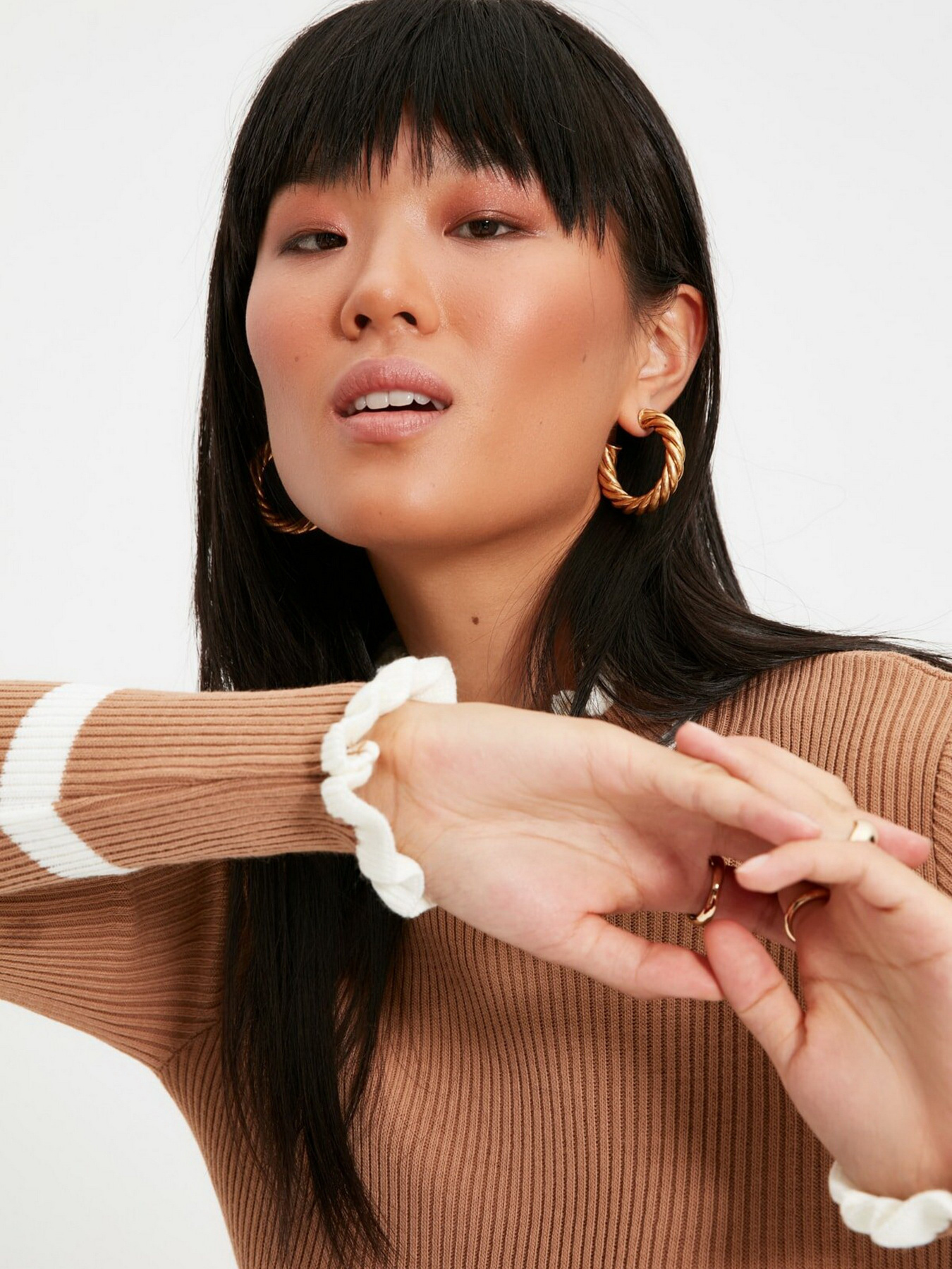 Джемпер Trendyol модель TWOAW22KZ1250/Camel Джемпер Trendyol модель TWOAW22KZ1250/Camel Фото