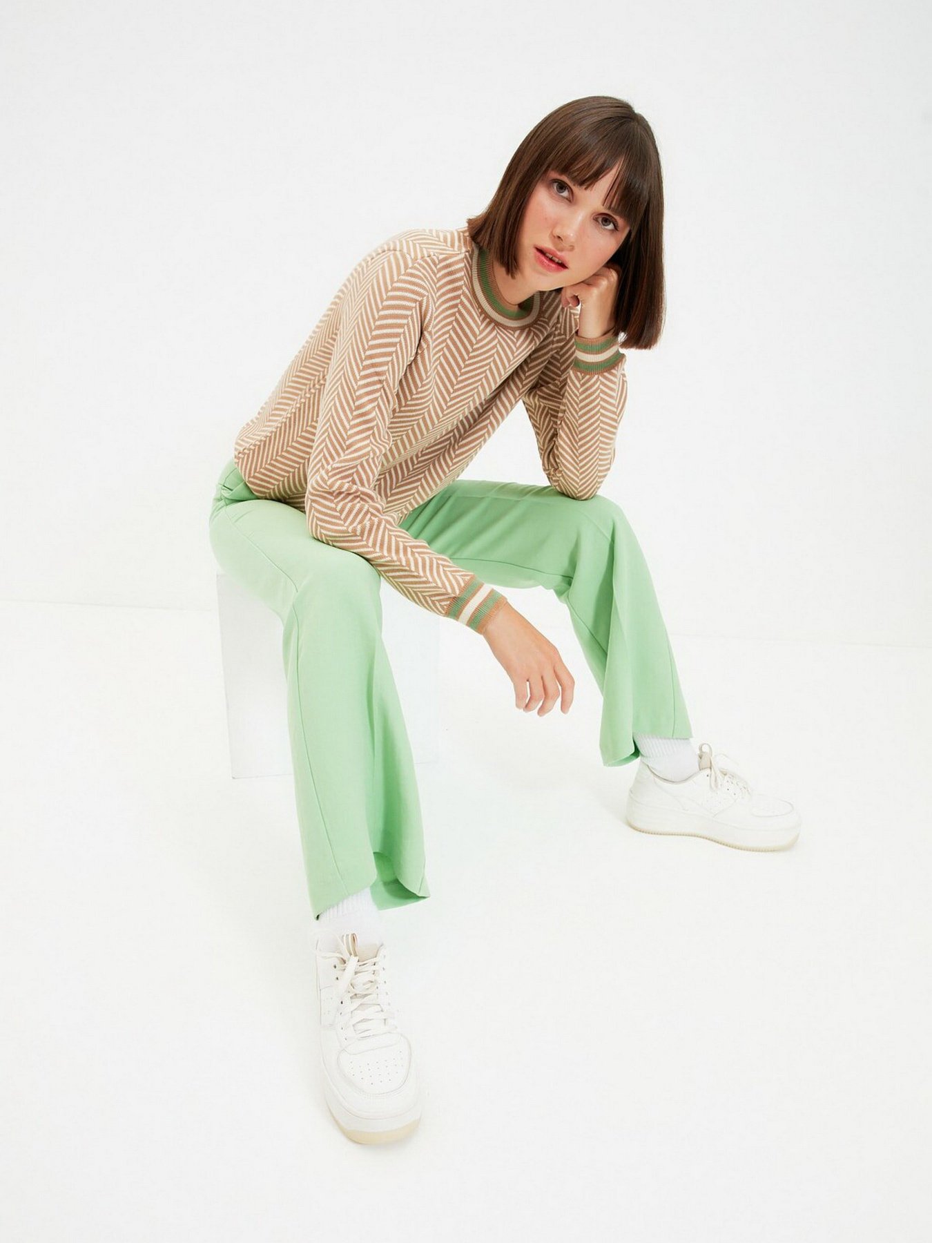 Джемпер Trendyol модель TWOAW22KZ1322/Camel Фото