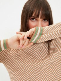 Джемпер Trendyol модель TWOAW22KZ1322/Camel Джемпер Trendyol модель TWOAW22KZ1322/Camel Фото