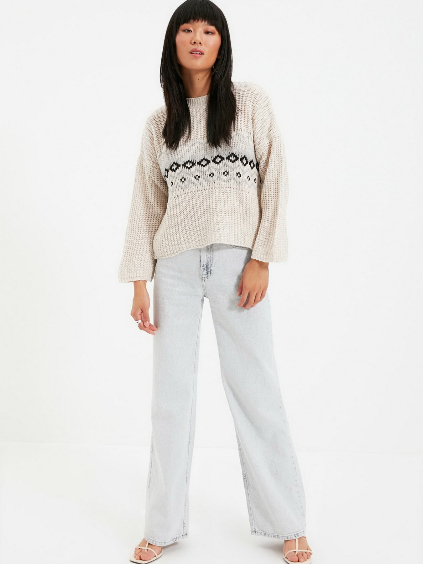 Джемпер Trendyol модель TWOAW22KZ1491/Ekru Фото