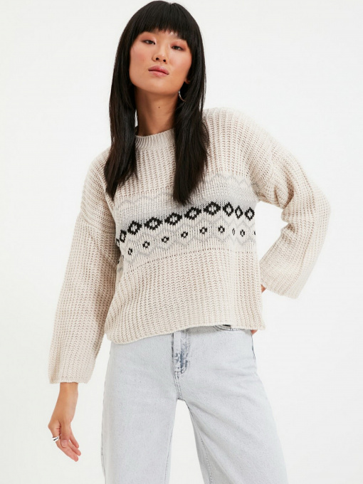 Джемпер Trendyol модель TWOAW22KZ1491/Ekru Фото