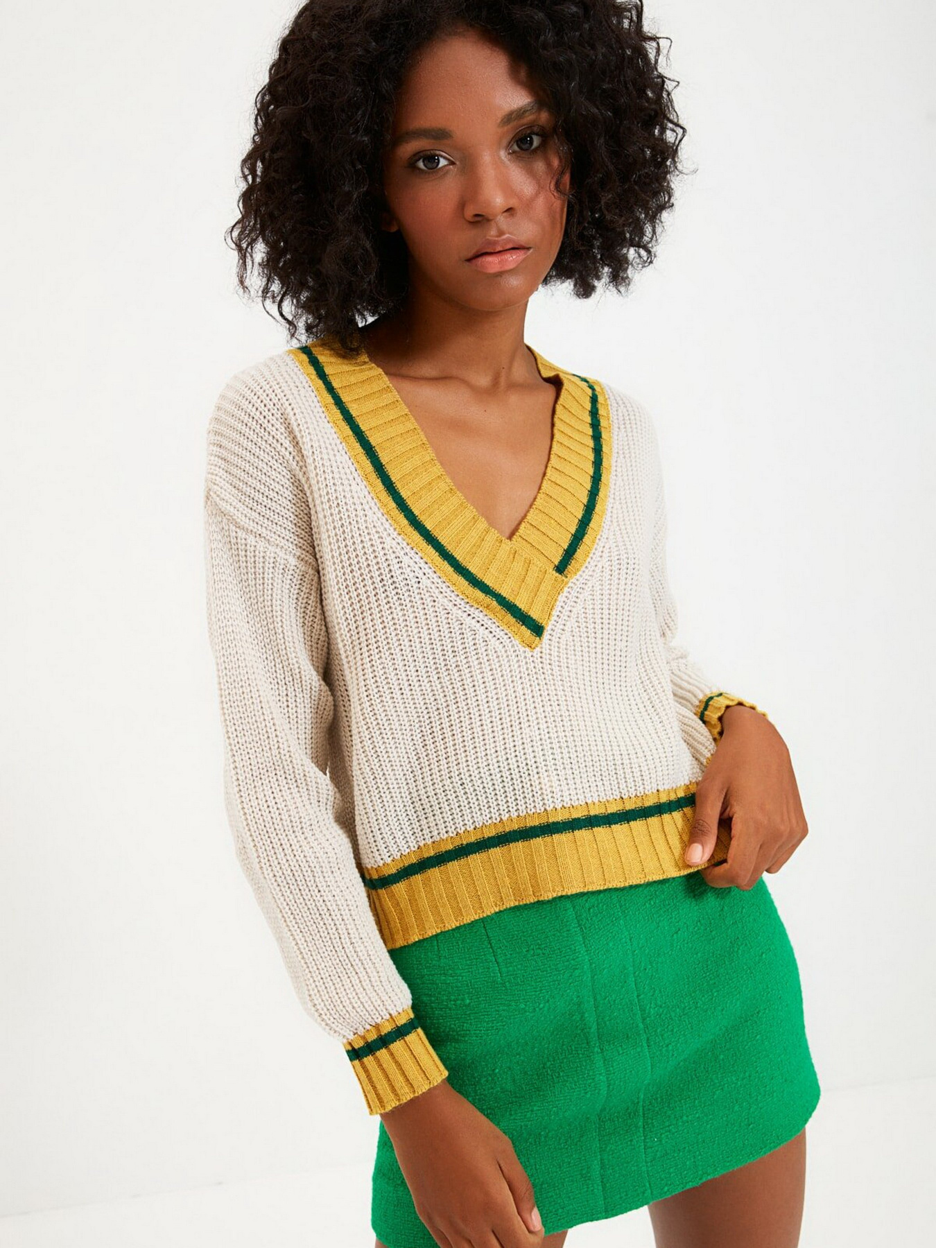 Джемпер Trendyol модель TWOAW22KZ1492/Bej Джемпер Trendyol модель TWOAW22KZ1492/Bej Фото