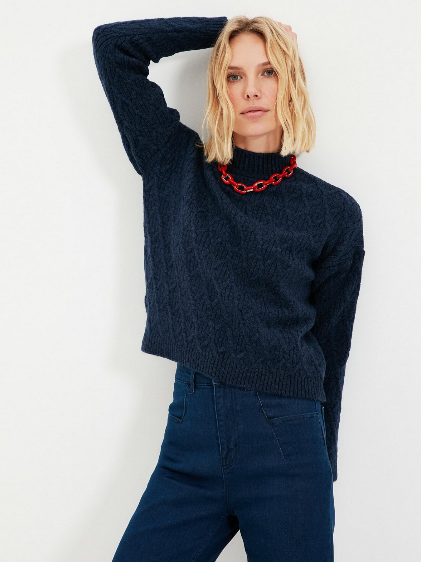 Джемпер Trendyol модель TWOAW22KZ1554/Lacivert Фото