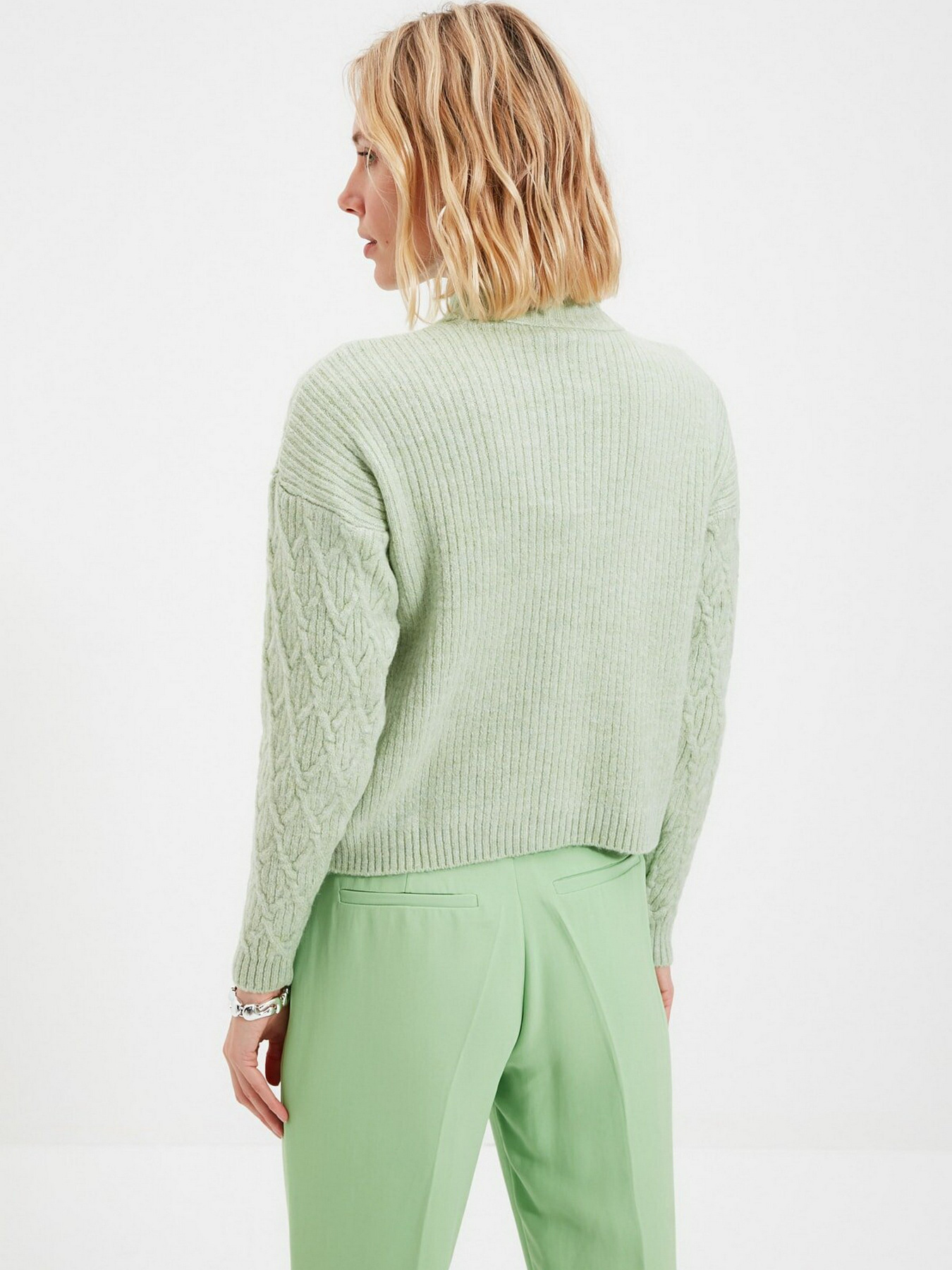Джемпер Trendyol модель TWOAW22KZ1554/Mint Фото