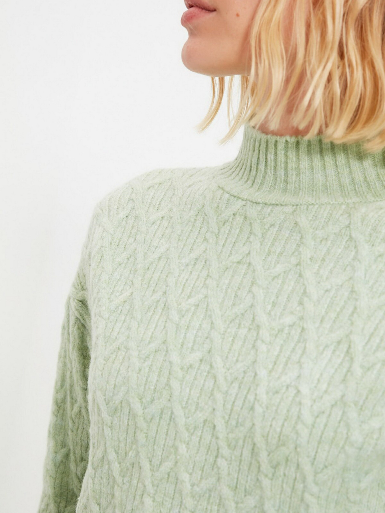 Джемпер Trendyol модель TWOAW22KZ1554/Mint Джемпер Trendyol модель TWOAW22KZ1554/Mint Фото