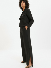 Брюки повседневные Trendyol модель TWOAW22PL0038/Siyah Фото