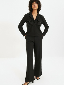 Брюки повседневные Trendyol модель TWOAW22PL0038/Siyah Фото