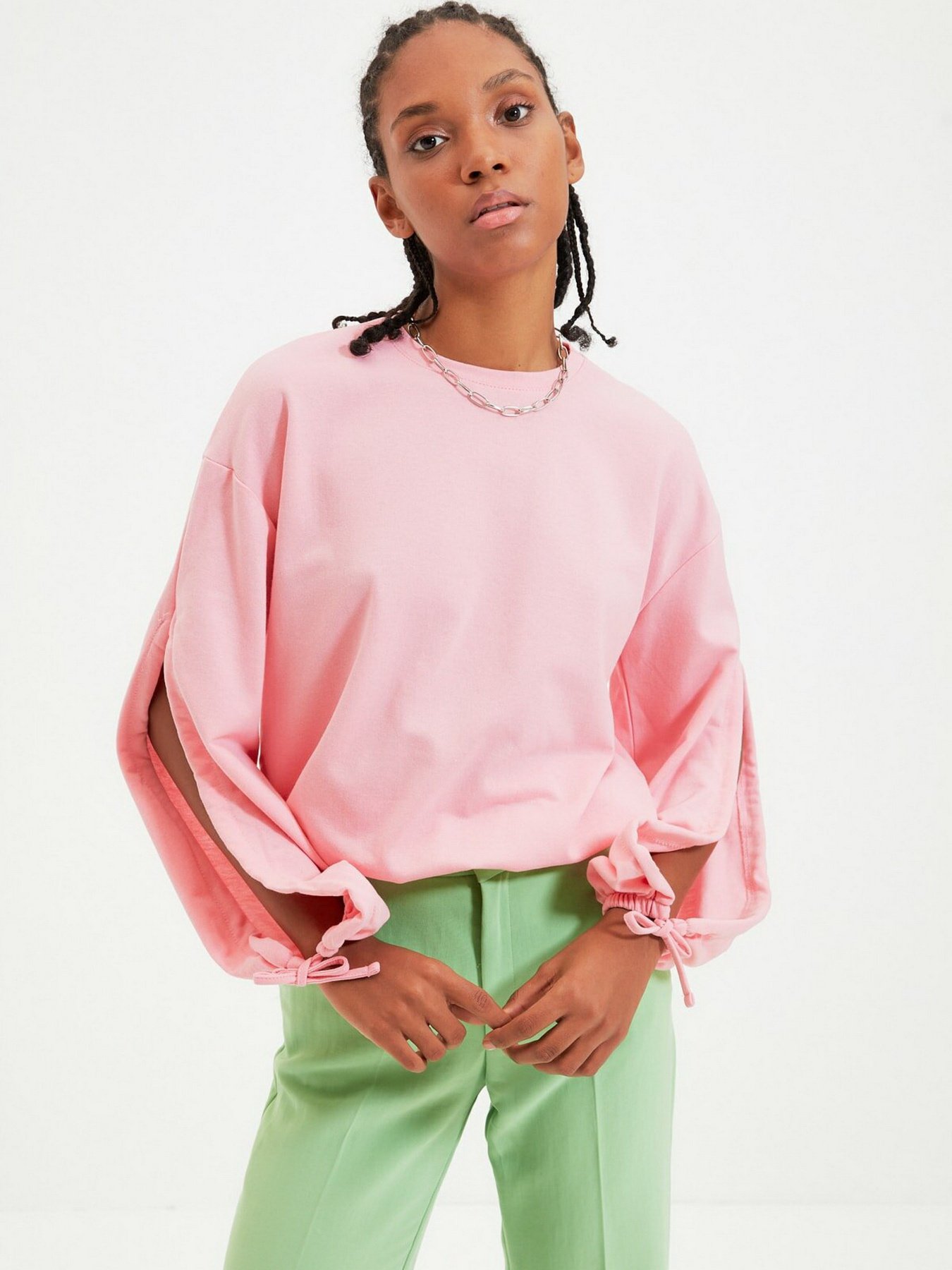 Свитшот Trendyol модель TWOAW22SW0393/Pembe Фото