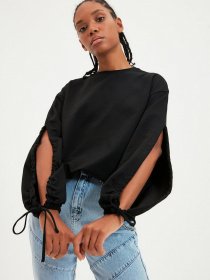 Свитшот Trendyol модель TWOAW22SW0393/Siyah Фото