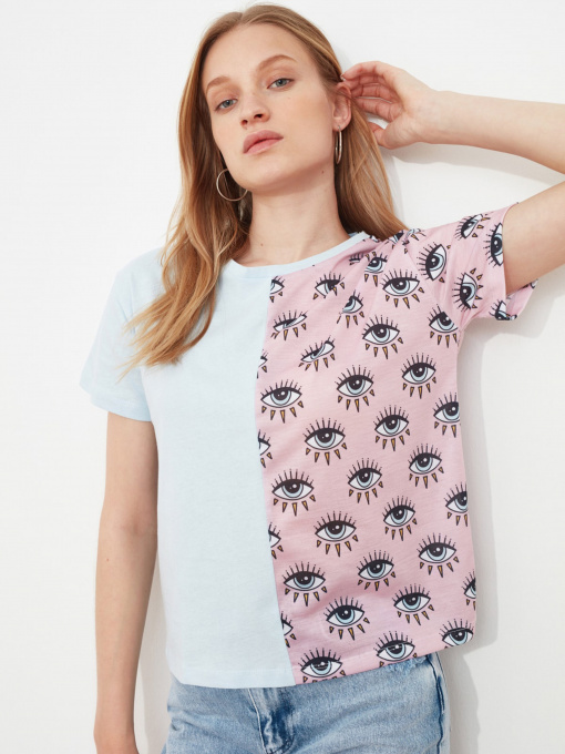 Футболка Trendyol модель TWOSS21TS2614/Mavi Фото