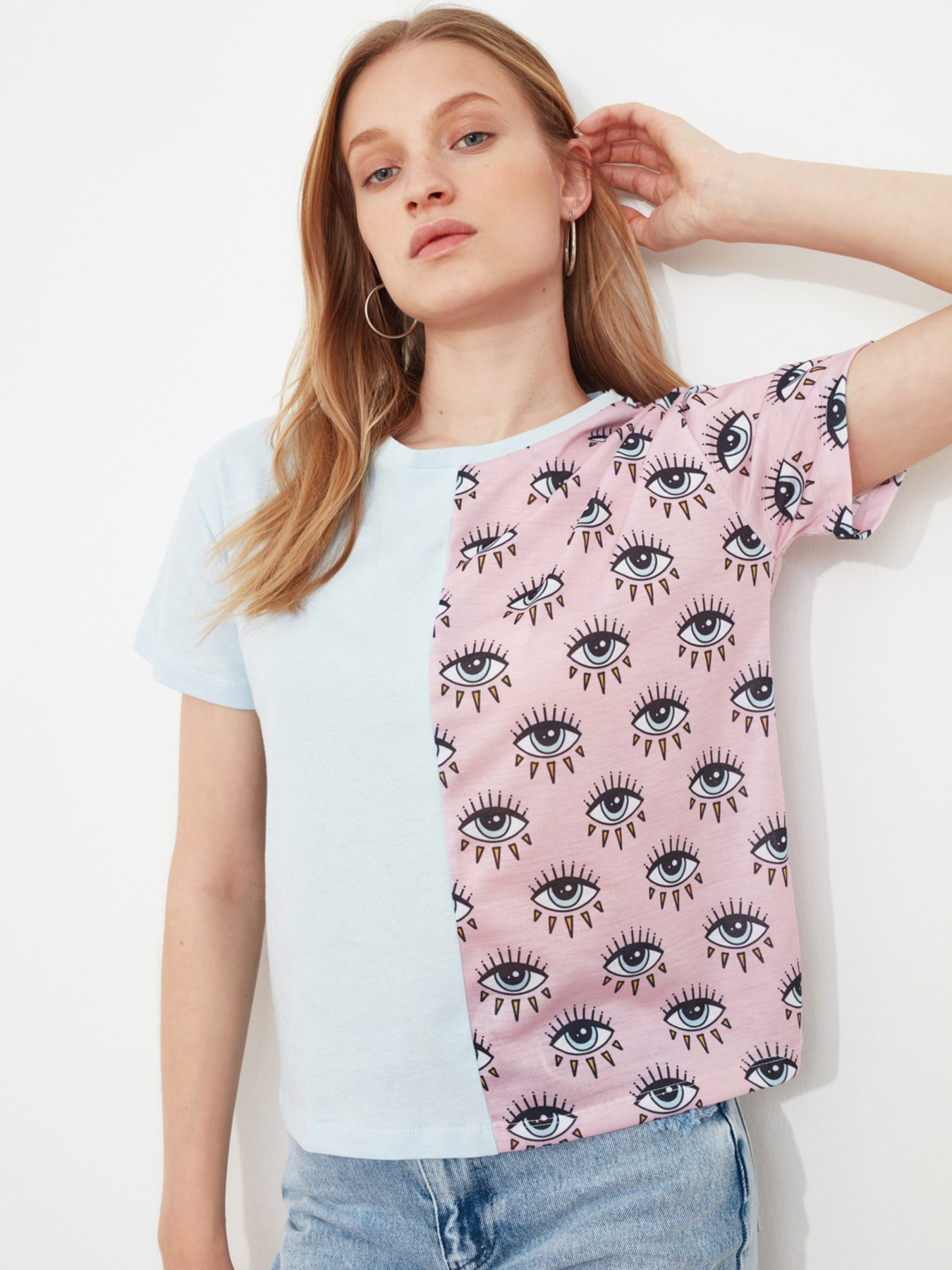 Футболка Trendyol модель TWOSS21TS2614/Mavi Фото