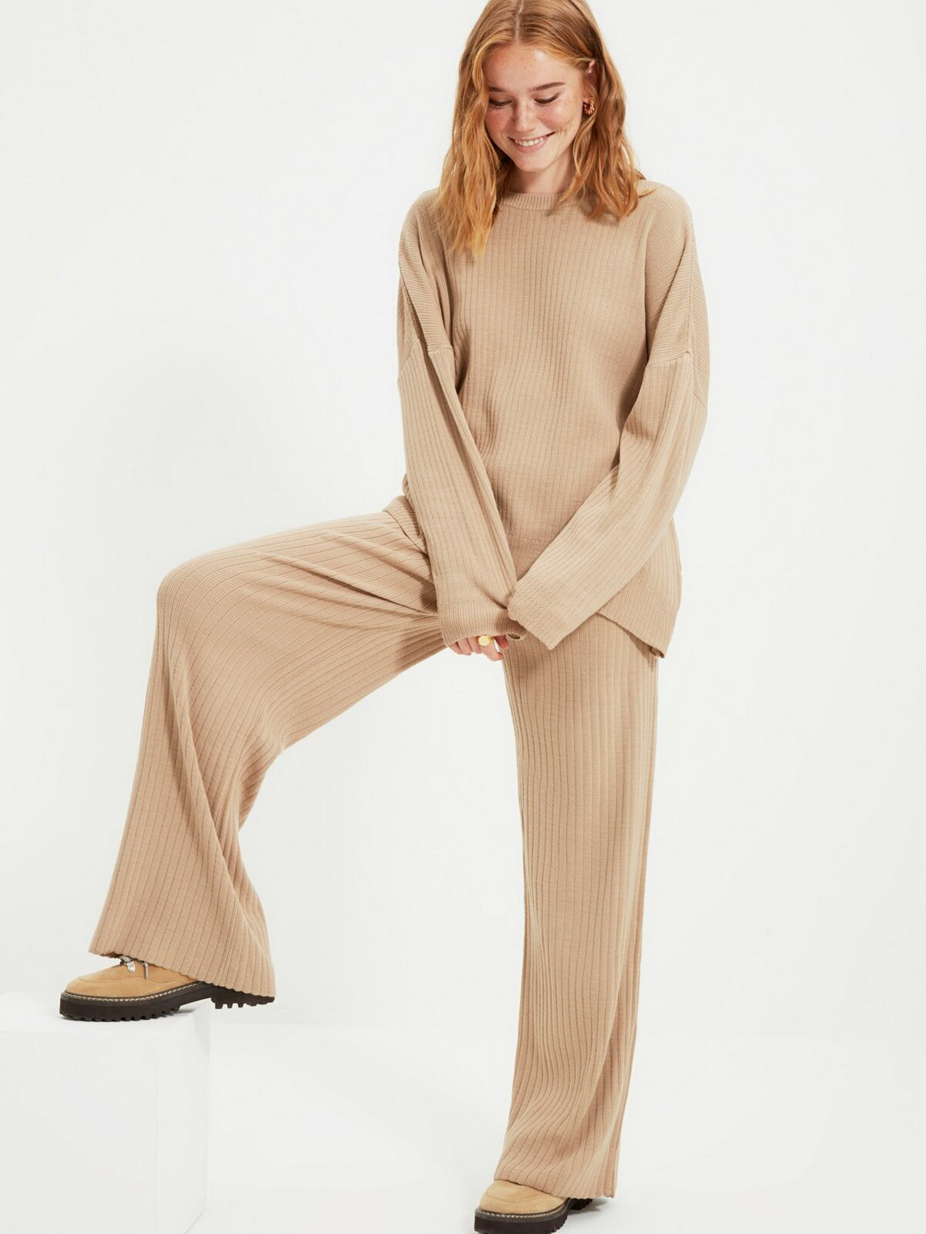 Костюми Trendyol модель TWOSS20AU0084/Camel Костюми Trendyol модель TWOSS20AU0084/Camel Фото