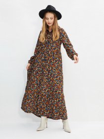 Платье макси Trendyol модель TCTAW22EB0019/Kahverengi Фото