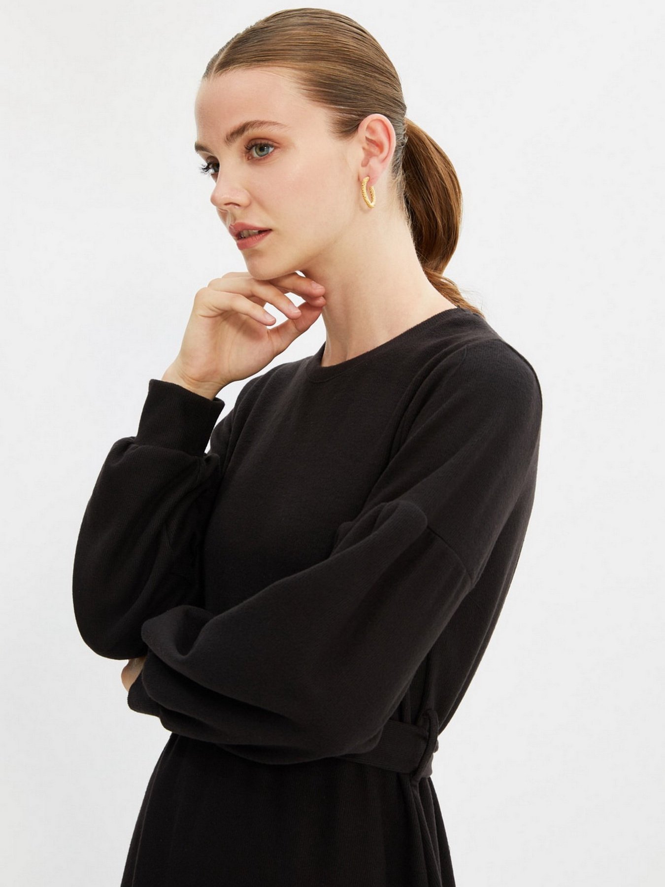 Платье макси Trendyol модель TCTAW22EB0025/Siyah Фото