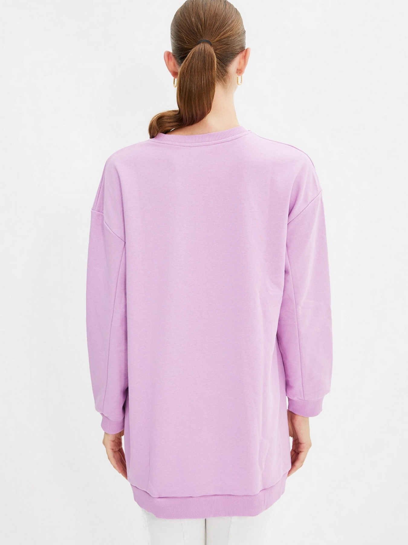 Свитшот Trendyol модель TCTAW22TW0038/Lila Фото
